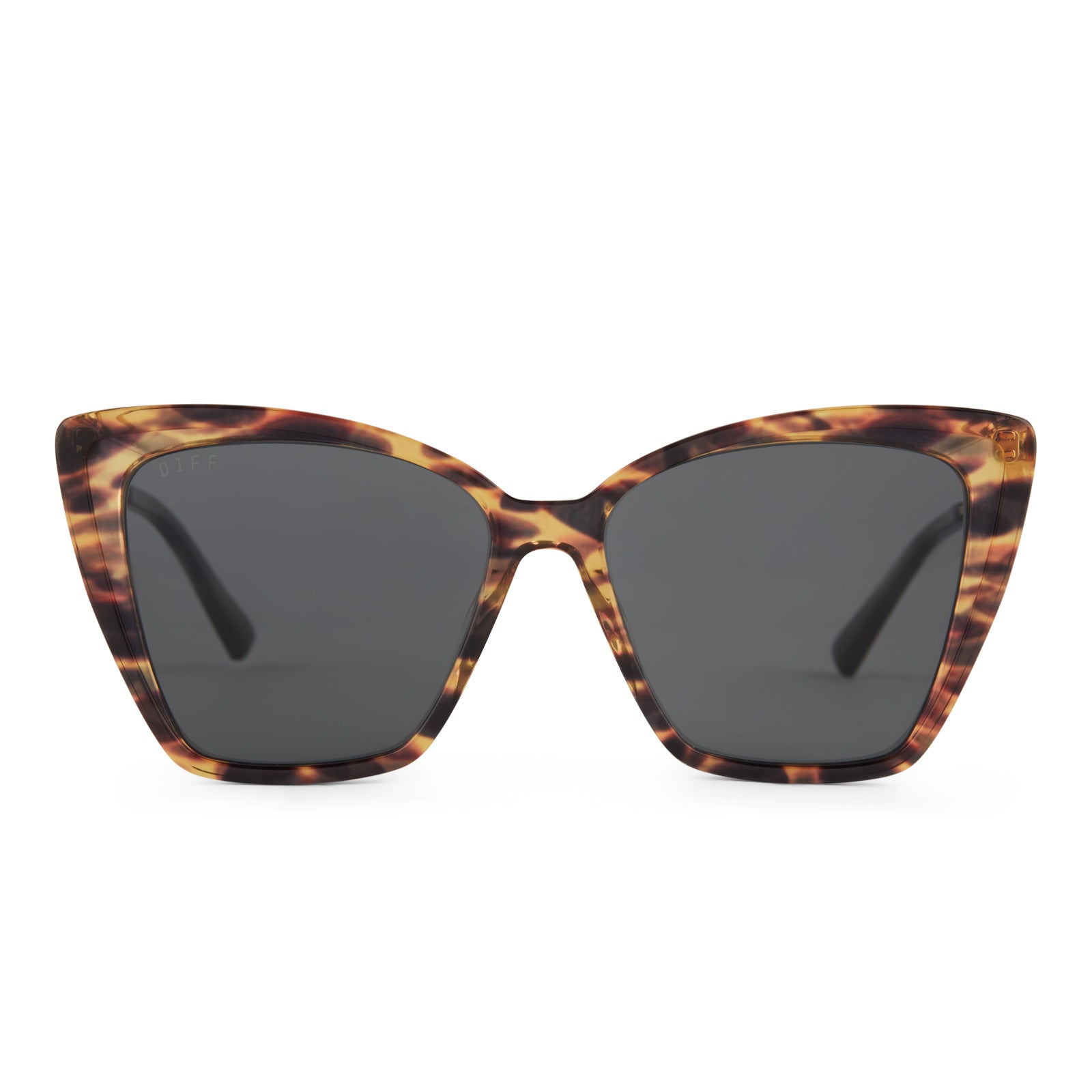 Image of BECKY II - WILD TORTOISE+ GREY + POLARIZED SUNGLASSES