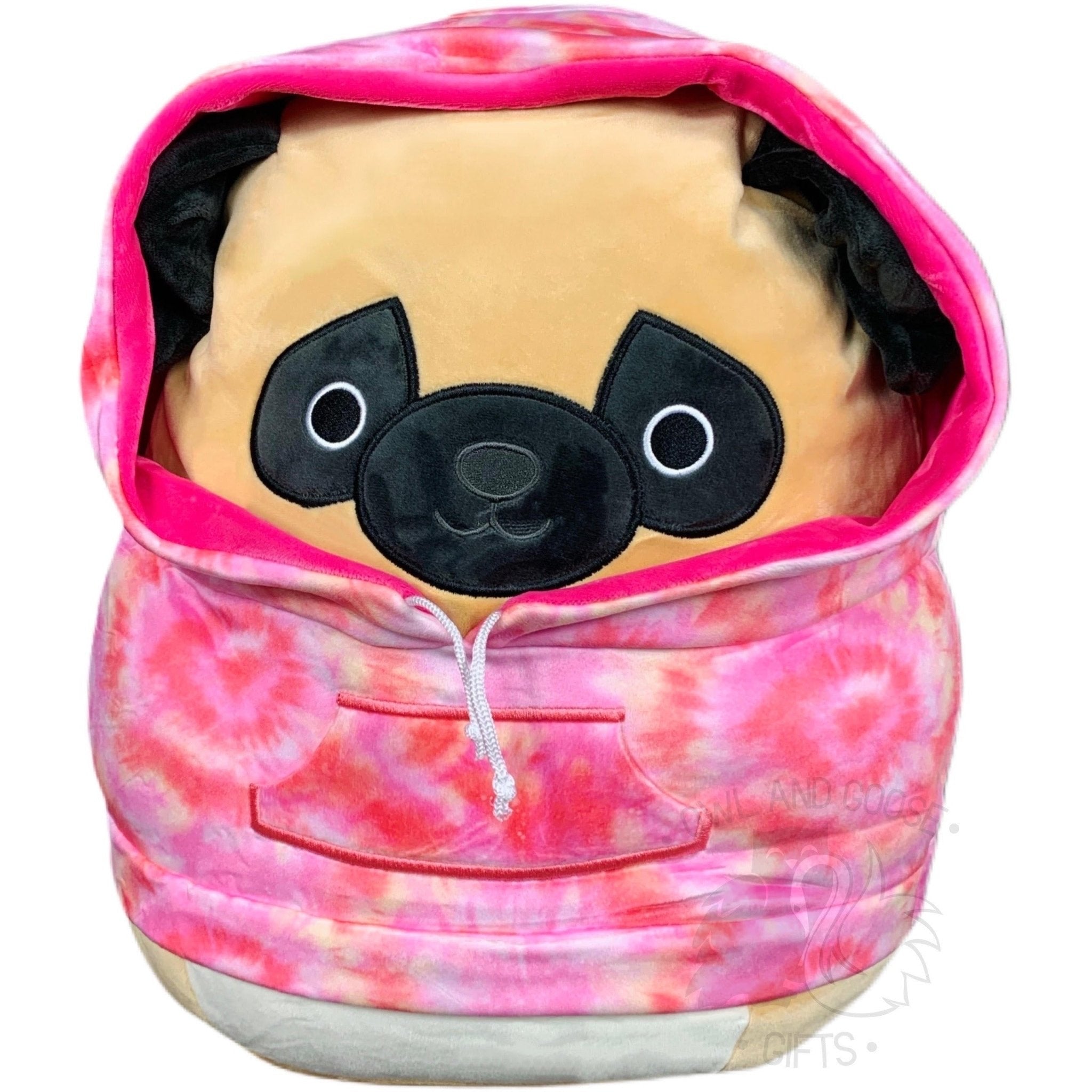 Squishmallow 16 Inch Prince the Pug with Hoodie Plush Toy