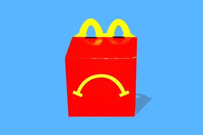 Happy Meal frowning