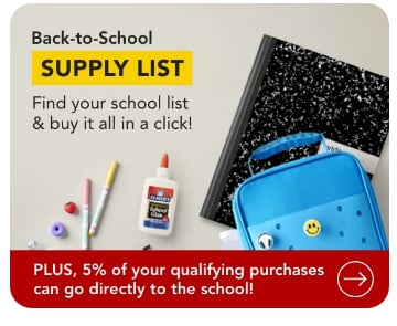 Back to school Supply List