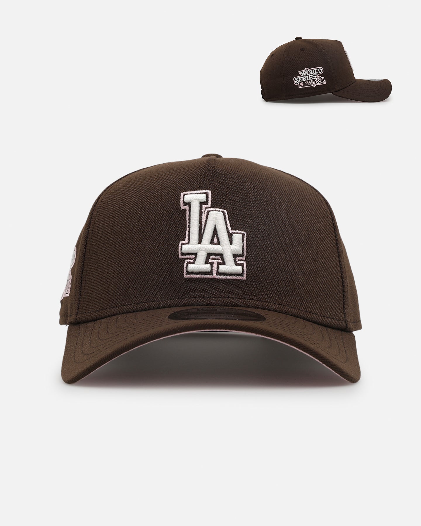 Image of New Era Los Angeles Dodgers 'Neapolitan 2.0' 9FORTY A-Frame Snapback Brown