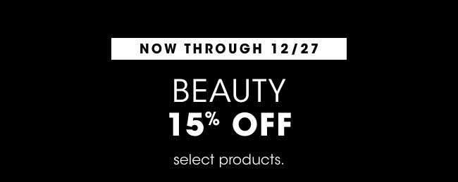 BEAUTY 15% OFF