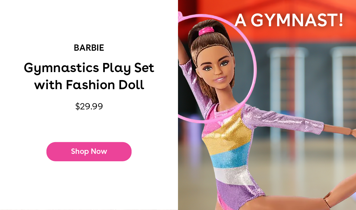 A Gymnast! Barbie Gymnastics Play Set with Fashion Doll $29.99 Shop Now