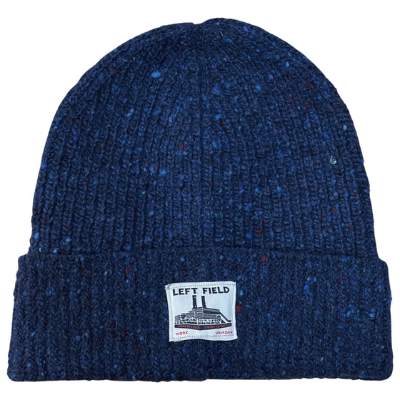 Deep Blue Donegal Irish Wool Watch Cap