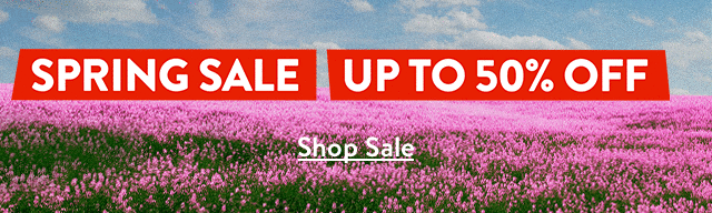 Spring Sale: up to 50% off.