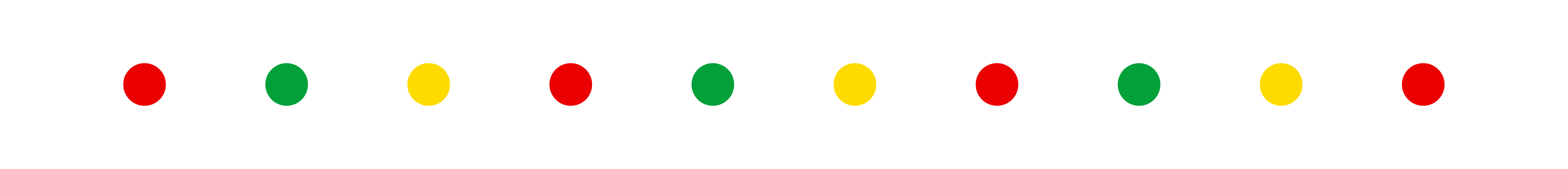 Red, green, and yellow dot graphics