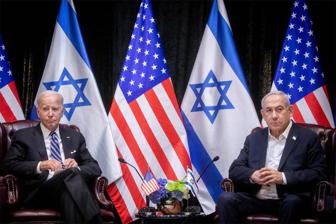 President Joe Biden and Israeli Prime Minister Benjamin Netanyahu