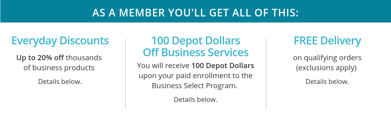 Business Select Members Get: Click Here