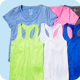 Women's Xersion Tees Or Tanks