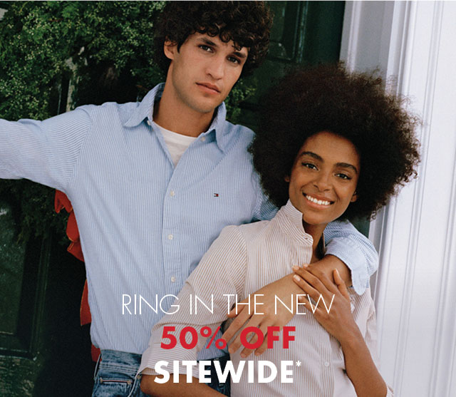 Ring in the new                                            50% off sitewide*