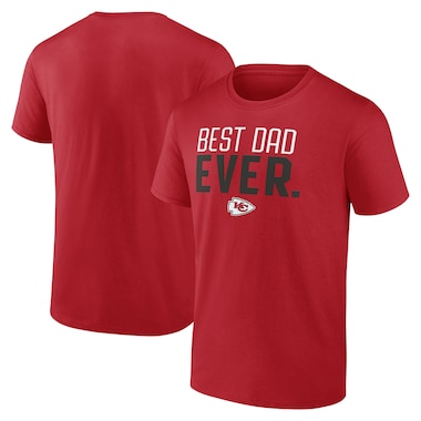  Fanatics Red  Best Dad Ever Team T-Shirt