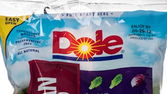 Dole 'Italian Blend' salad in Miami, May 2012.