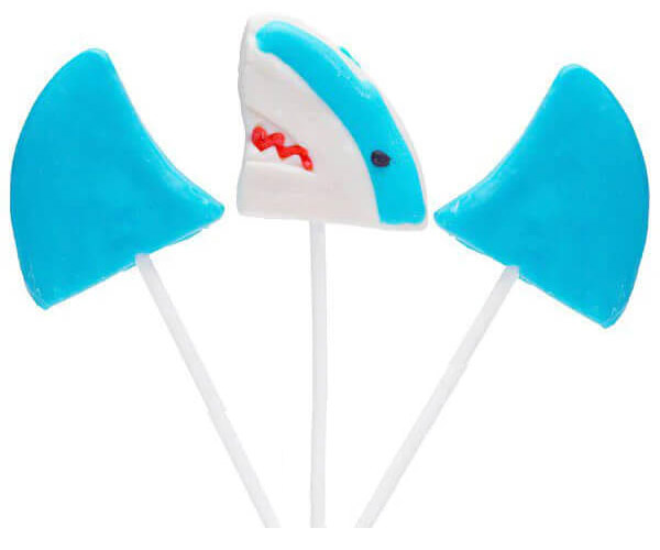 126635 - Shark Themed Lollipops: 12-Piece Box