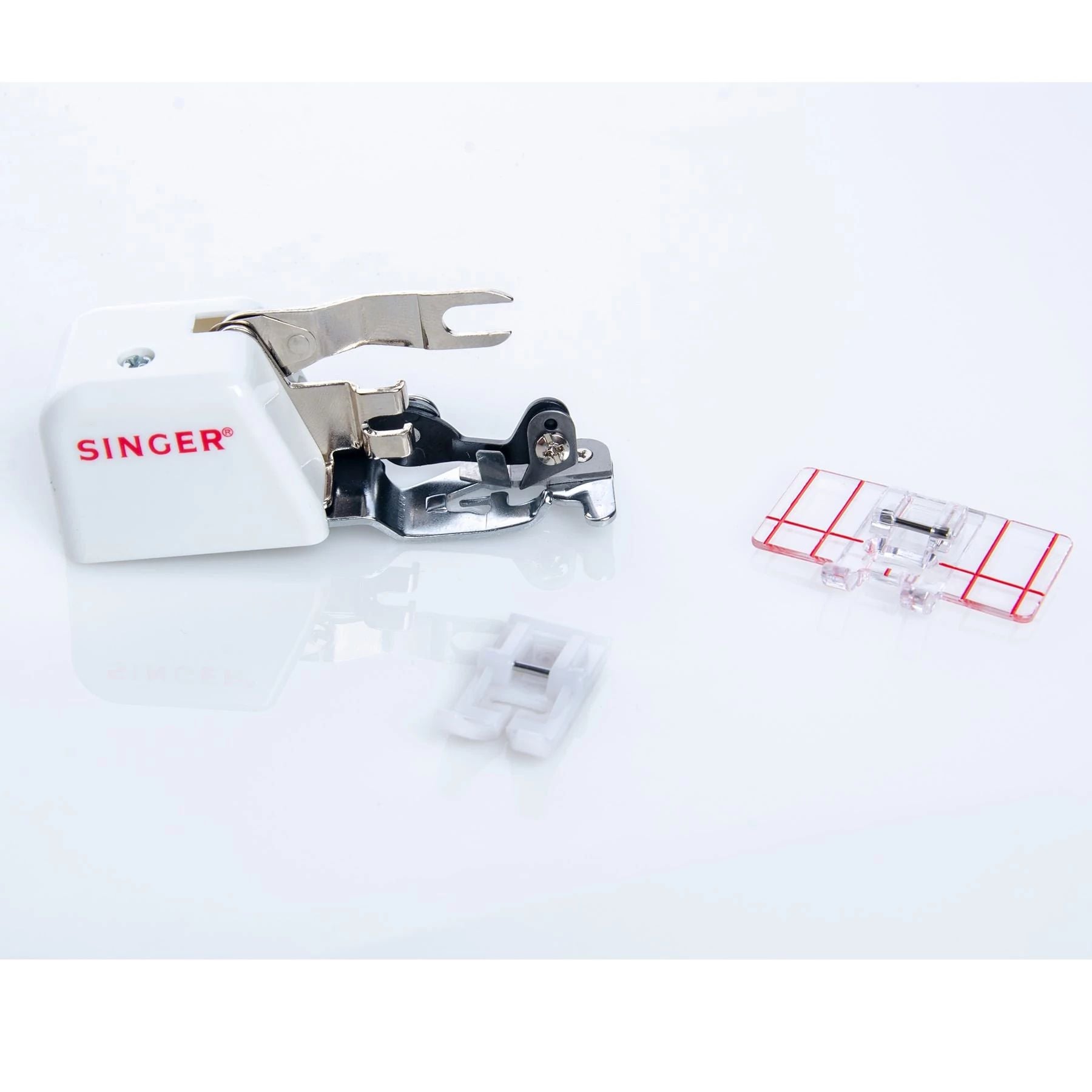 FREE Gift with Purchase SINGER® Heavy Duty Crafting Presser Foot Kit. While Supplies Lact.