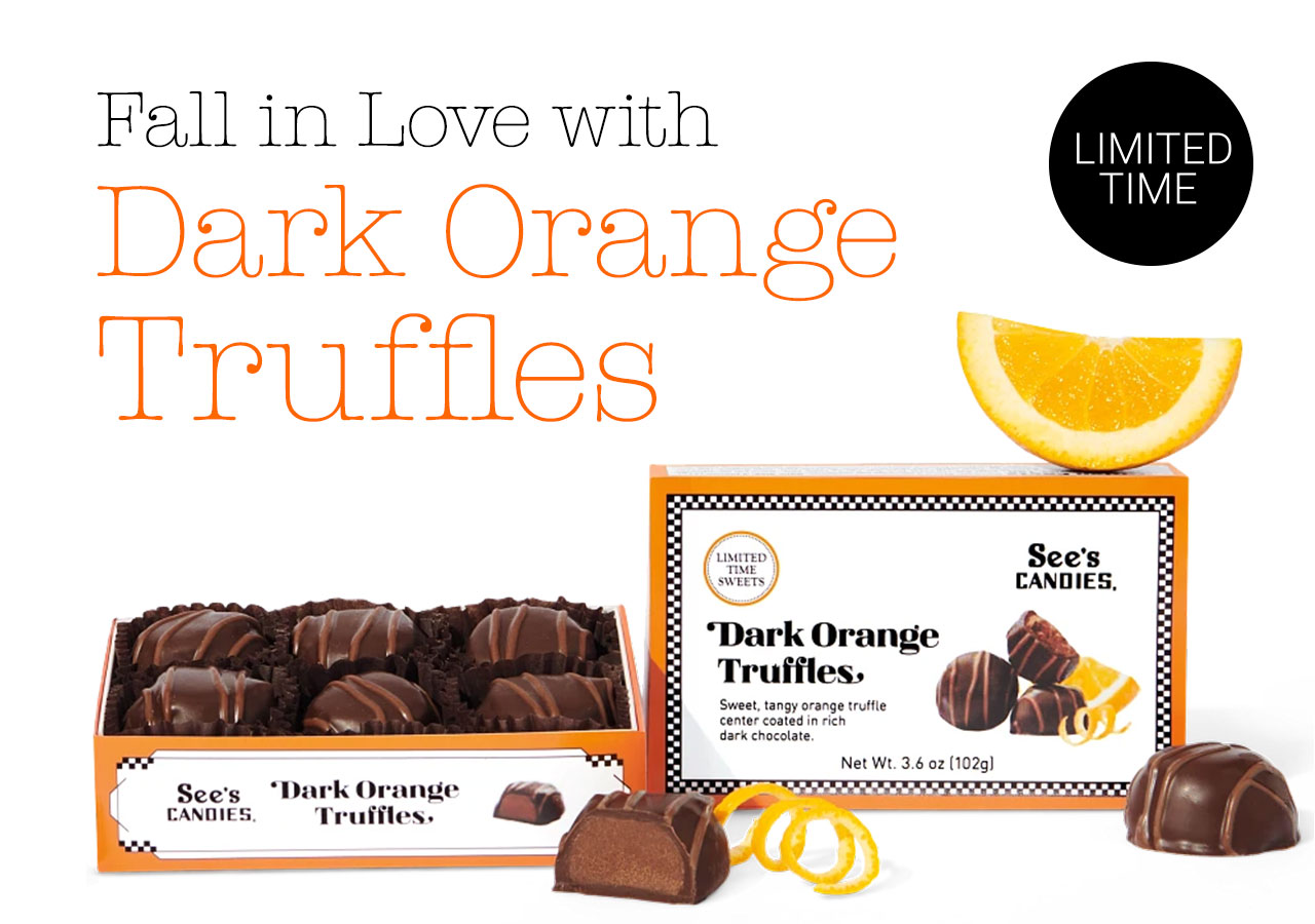 Limited Time Fall in Love With Dark Orange Truffles