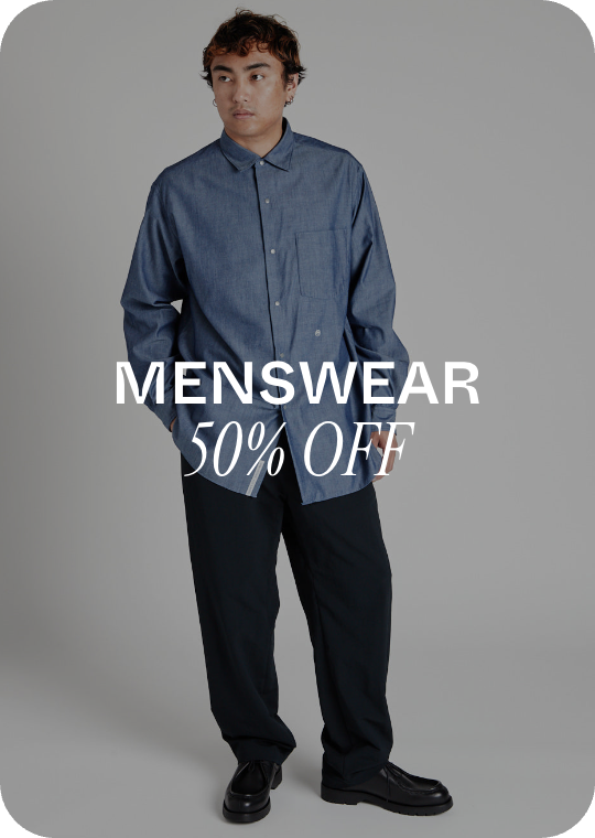 menswear 50% off