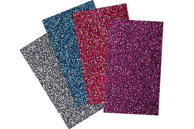 Iron-On Transfer Glitter Sheets