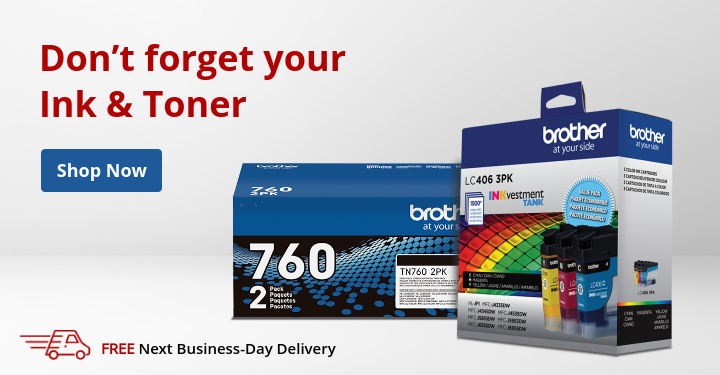 Don't forget your Ink and Toner - Shop Now