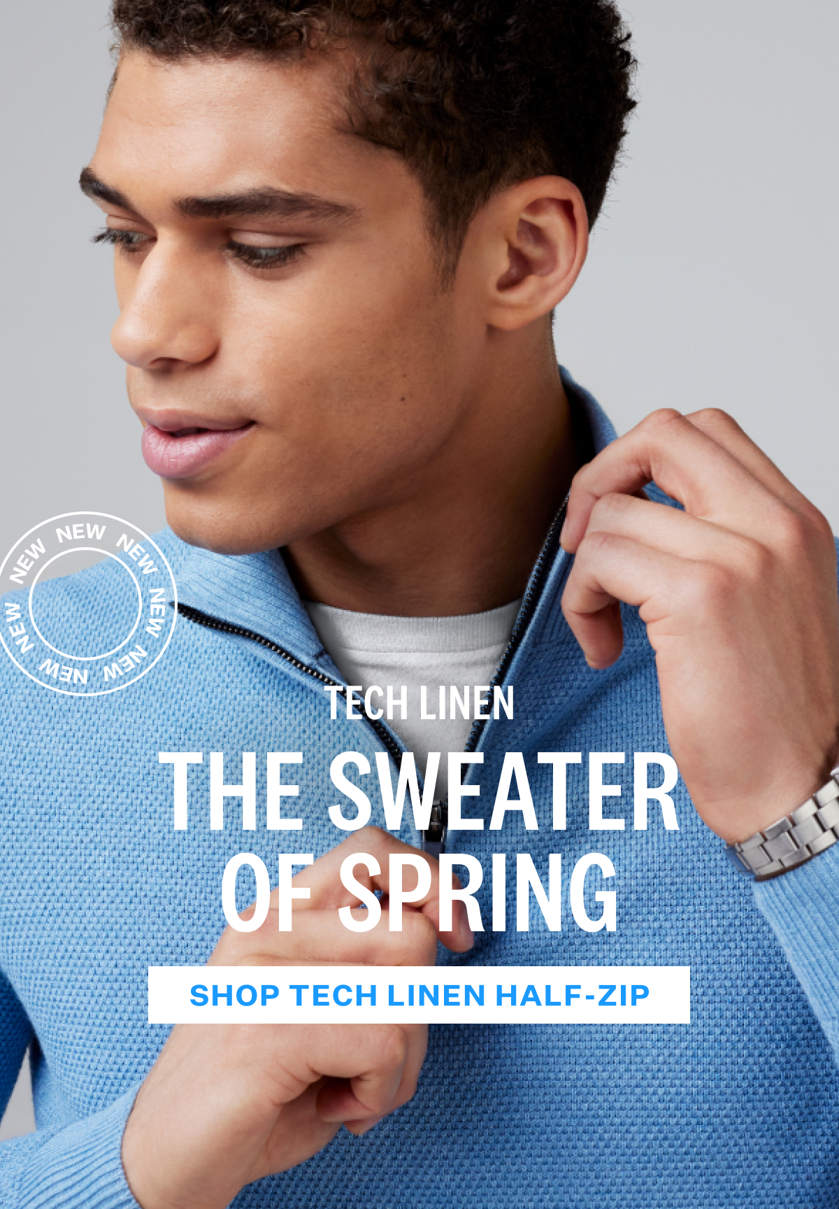 Tech Linen Half-Zip