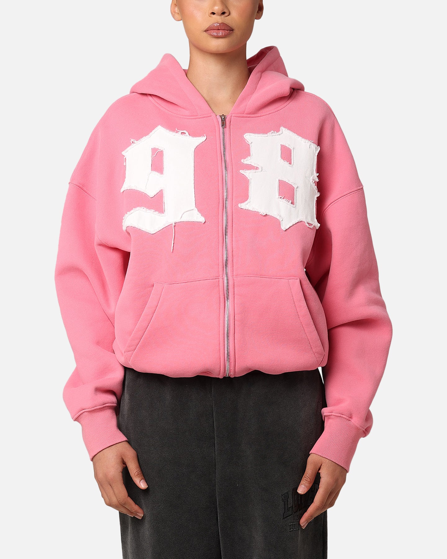 Image of Loiter Star Child Zip Hoodie Pink