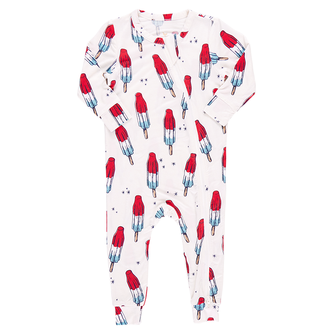 Image of Baby Bamboo Romper - Rocket Pop