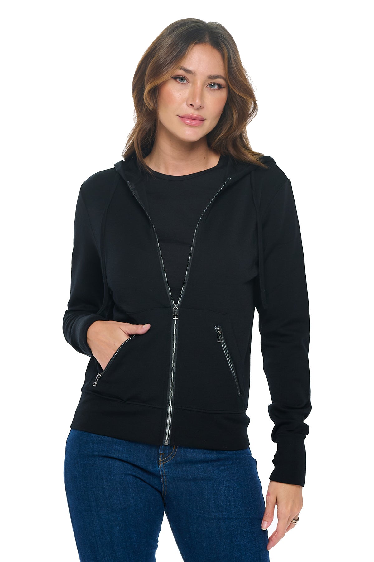 Image of First Class Merino Hoodie | Women | Black