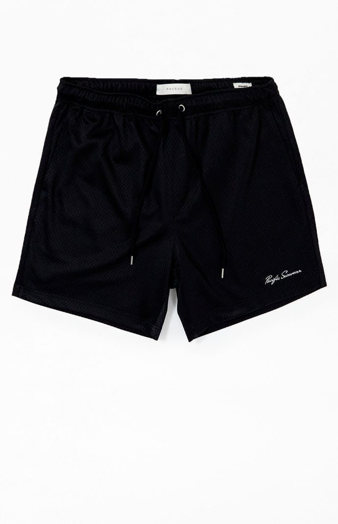 Image: Black Mesh Basketball Shorts