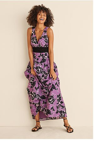 V-Neck Maxi Dress