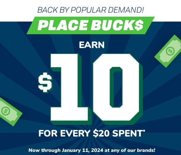 Earn $10 for every $20 Spent