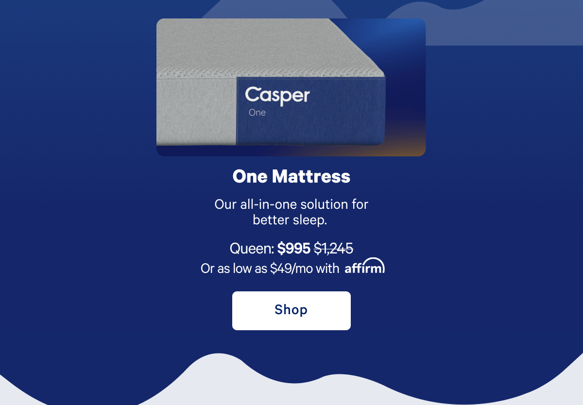 One Mattress >> Shop >>