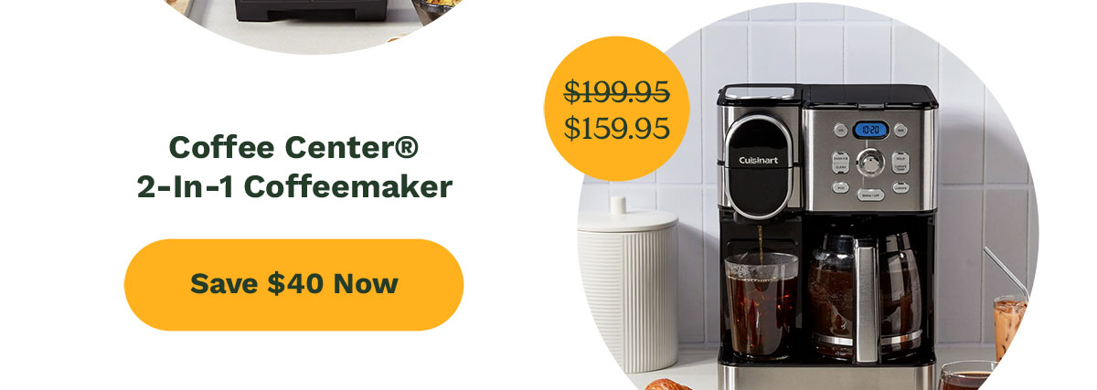 Coffee Center® 2-In-1 Coffeemaker