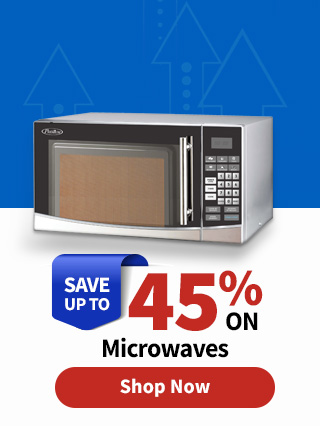 Save Up to 45% on Microwaves