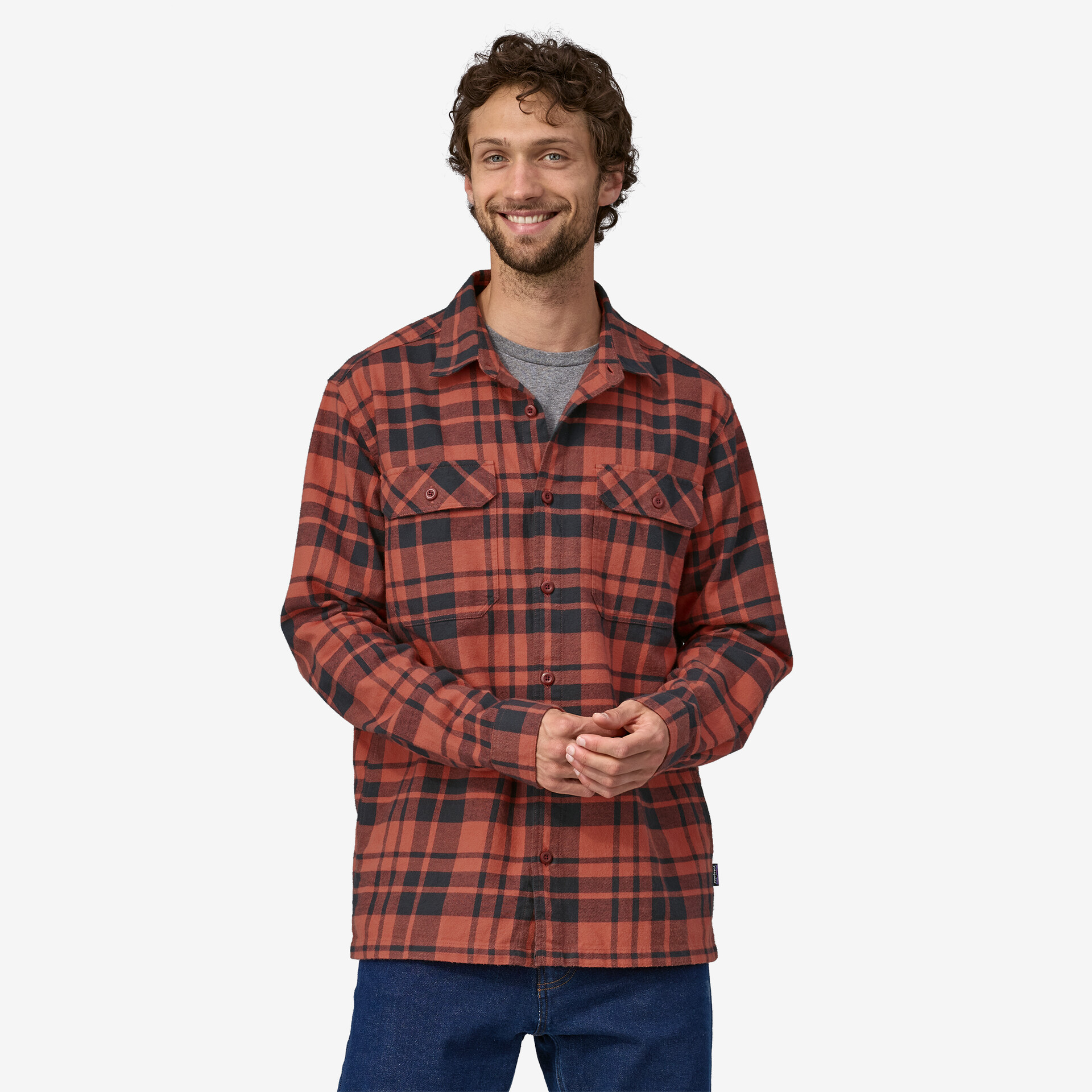 Men’s Long-Sleeved Organic Cotton Midweight Fjord Flannel Shirt