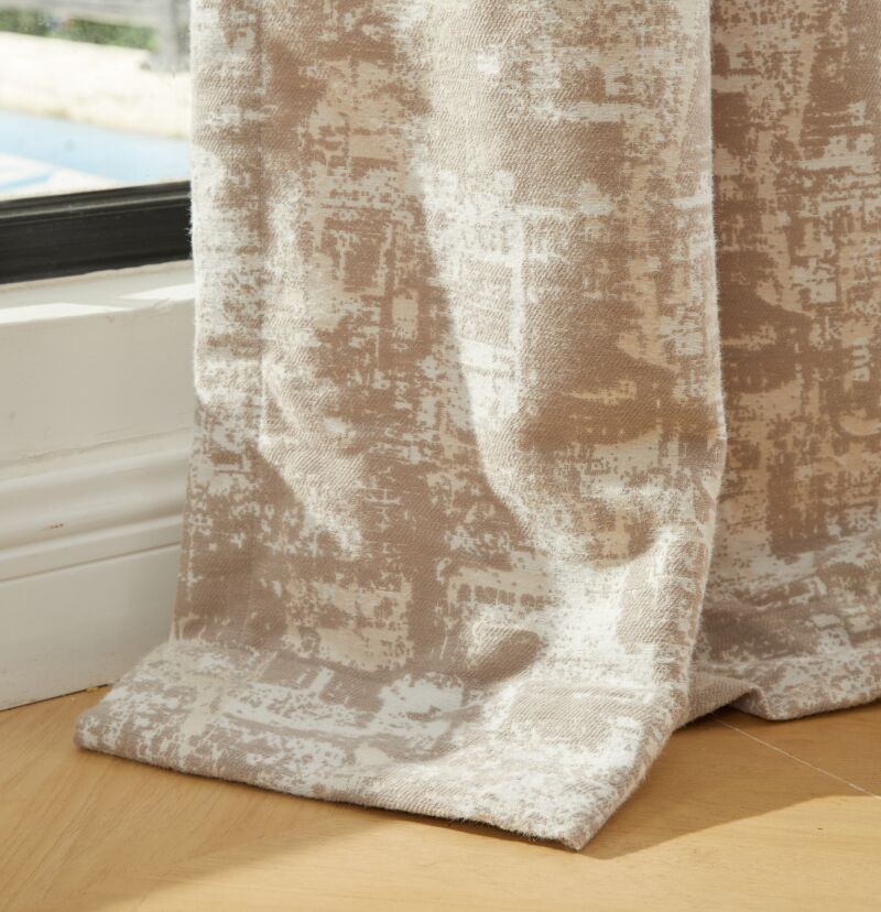 Custom Mist Patterned Room Darkening Curtain