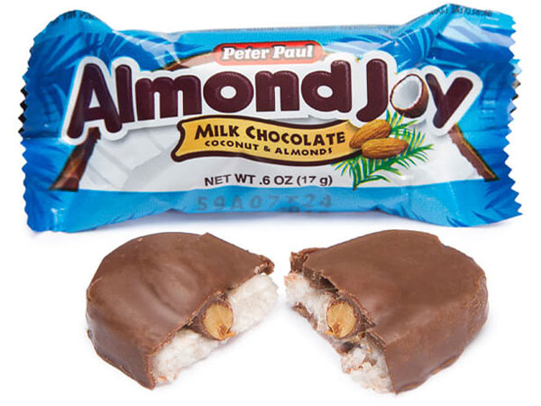 127401 - Almond Joy Snack Size Candy Bars: 18-Piece Bag