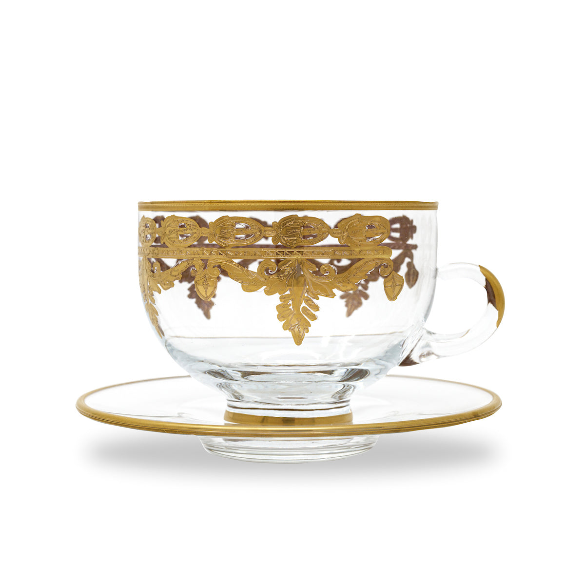 Image of Vetro Gold Coffee Cup & Saucer