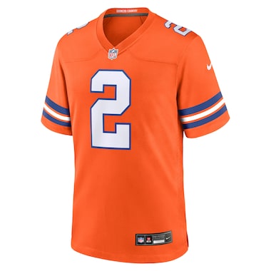  Nike Patrick Surtain II Orange  Mile High Collection 1977 Throwback Player Game Jersey