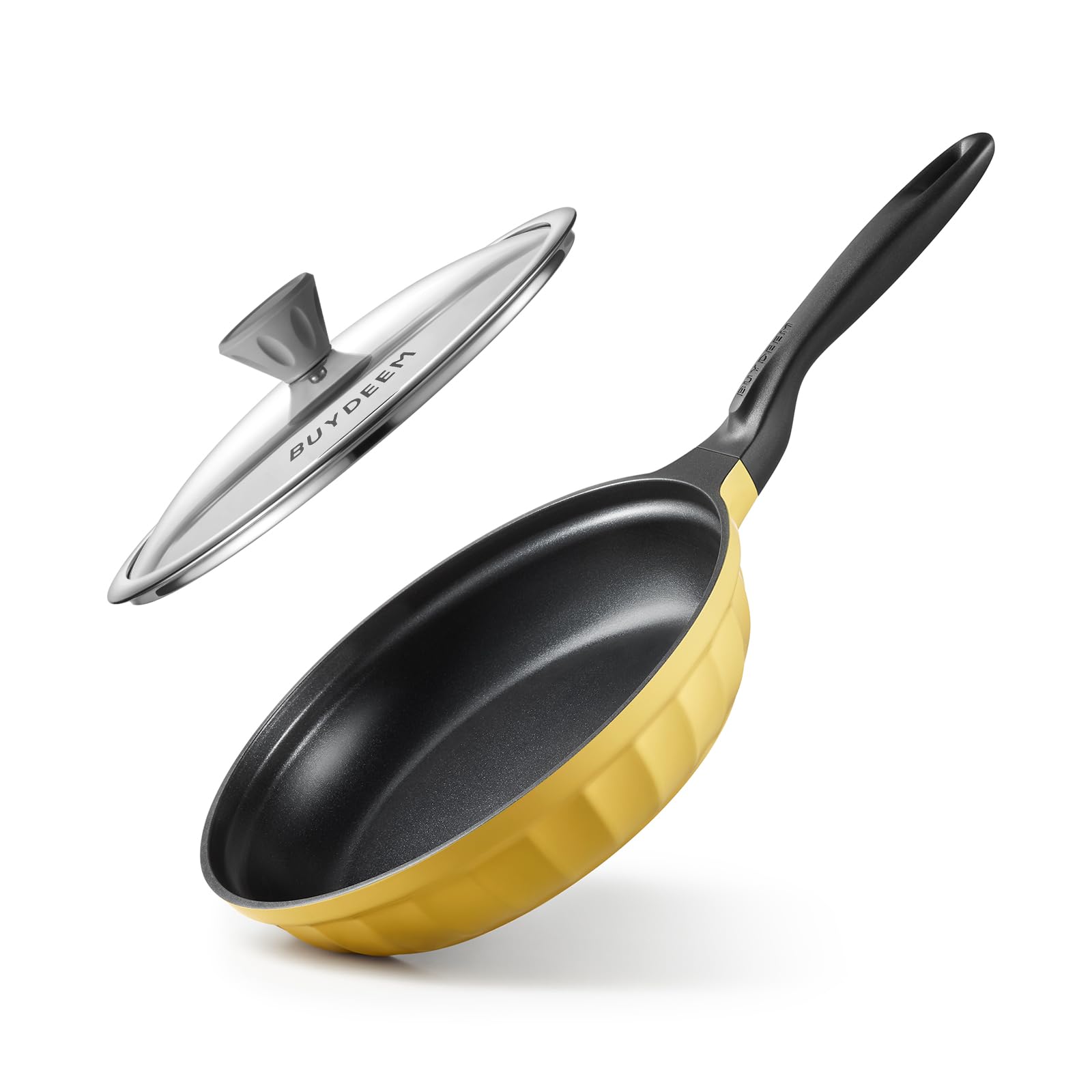 Cast Aluminum Nonstick Frying Pan, 2.5QT - Mellow Yellow