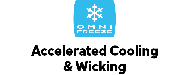 Omni-Freeze logo. Accelerated Cooling and Wicking