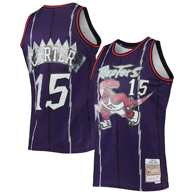  Mitchell & Ness Vince Carter Purple  1998/99 Hardwood Classics NBA 75th Anniversary Diamond Swingman Jersey