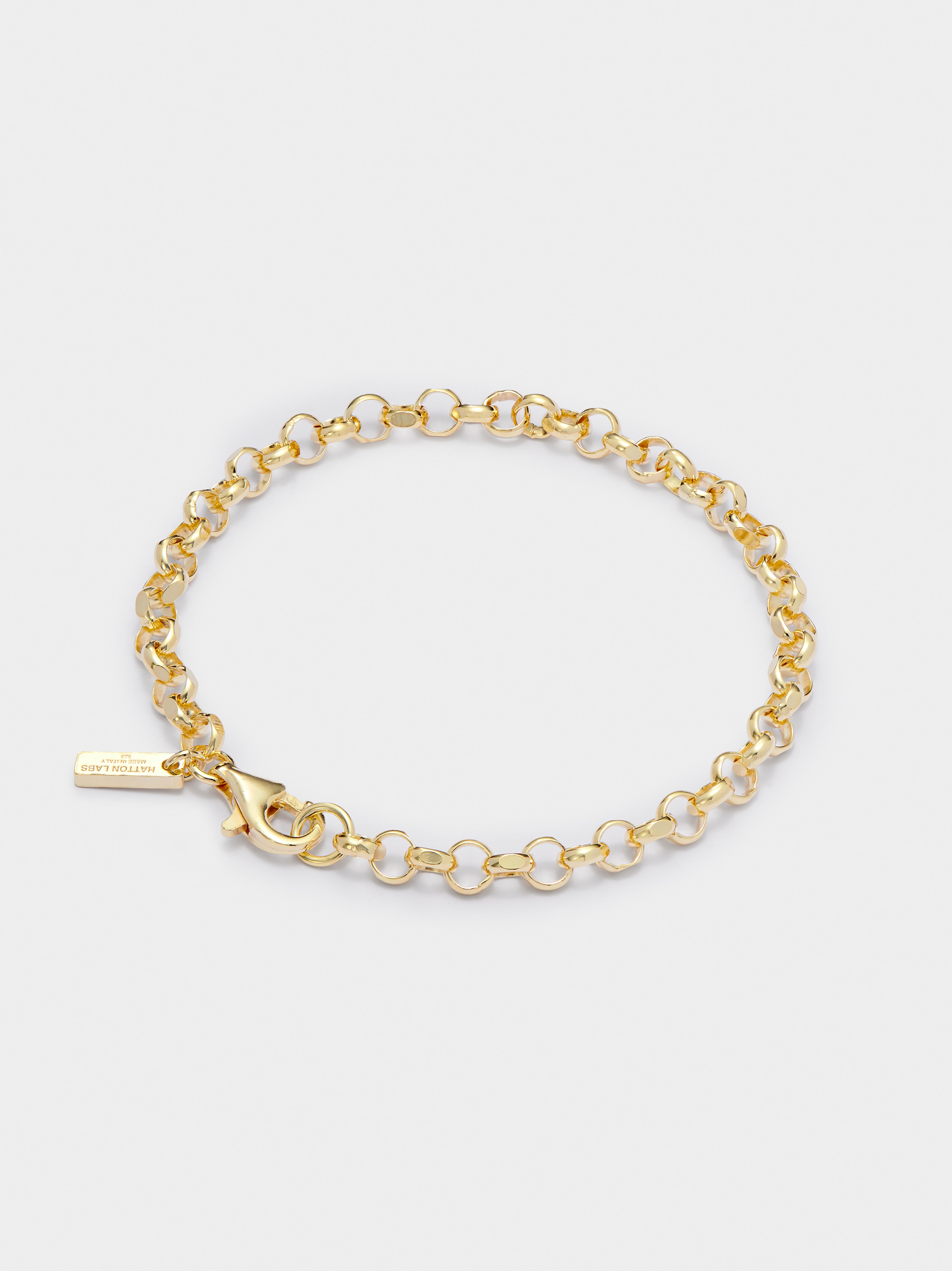 Image of Classic Gold Diamond Cut Belcher Bracelet