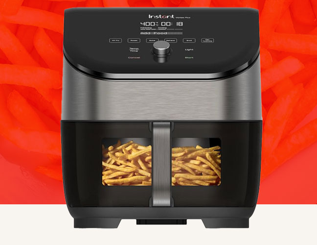 Instant™ Vortex® Plus 6-quart Stainless Steel Air Fryer with ClearCook and OdorErase