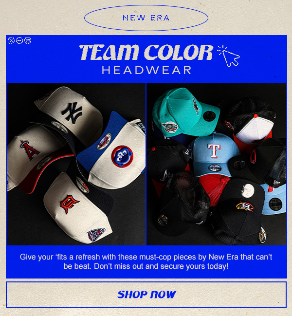 Team Color Headwear. Shop now