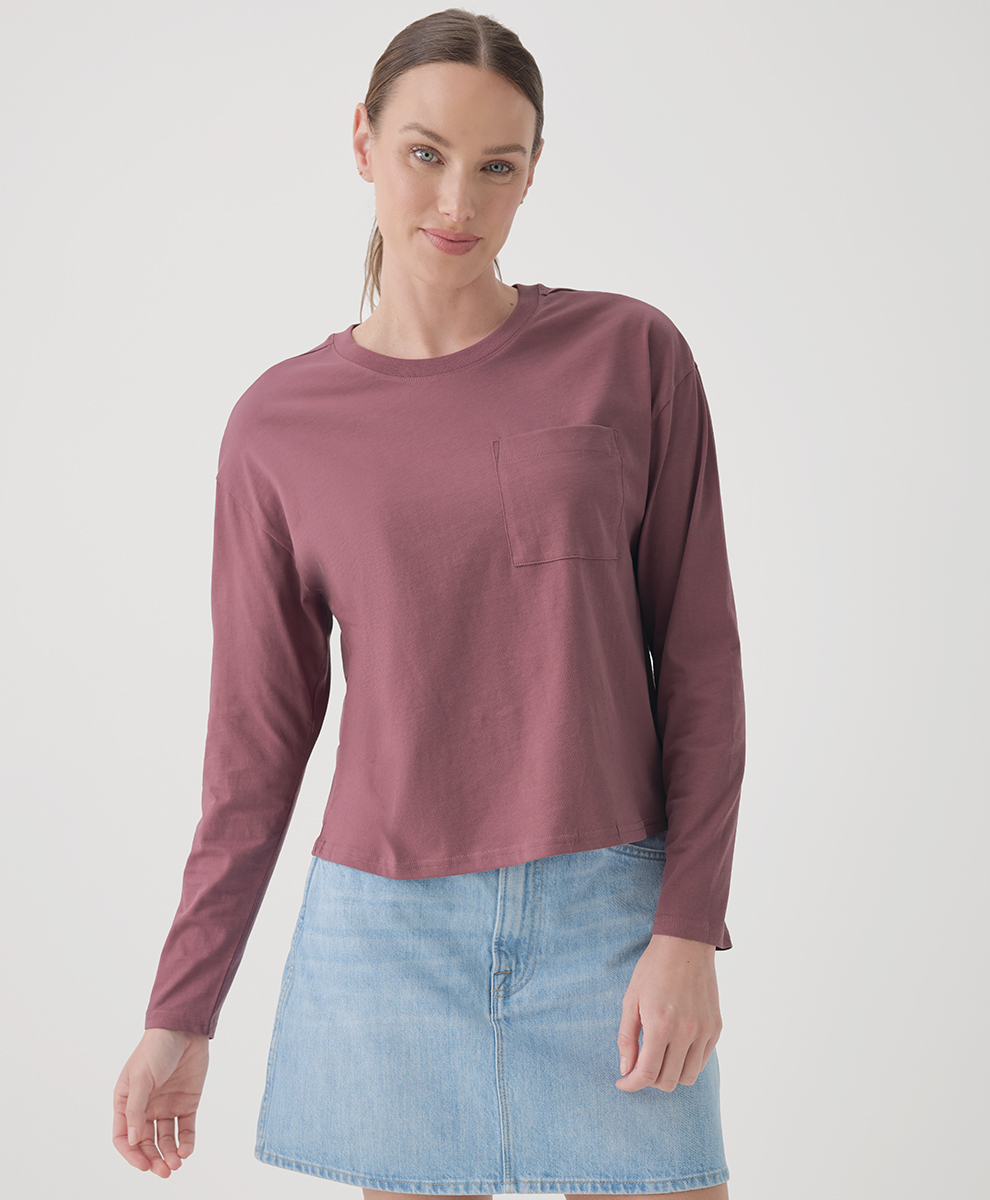 Image of Women's Softspun Long Sleeve Pocket Tee