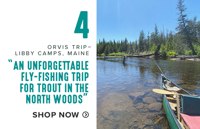 4. ORVIS TRIP–LIBBY CAMPS, MAINE 'AN UNFORGETTABLE FLY-FISHING TRIP FOR TROUT IN THE NORTH WOODS'