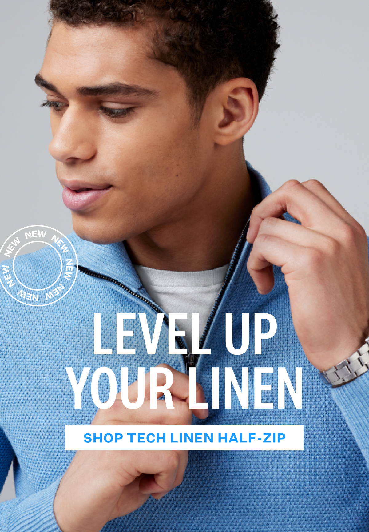 Tech Linen Half-Zip