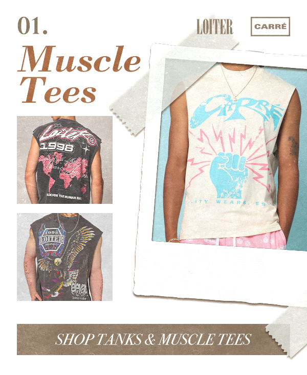 Muscle tees. Shop tanks & muscle tees.