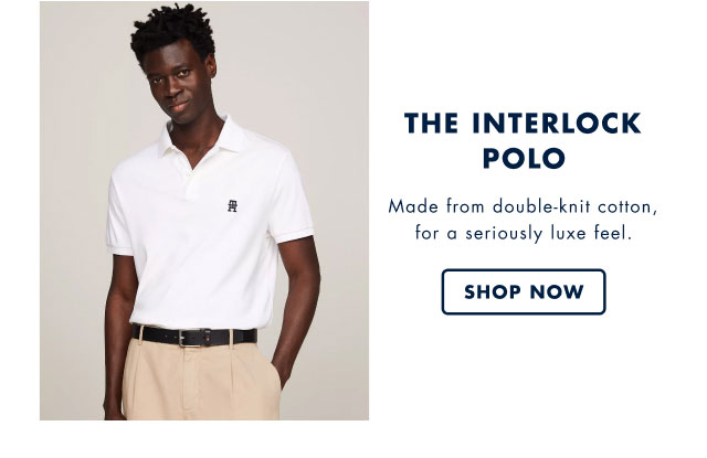 The interlock Polo Made from double-knit cotton, for a seriously luxe feel. Shop now                                         