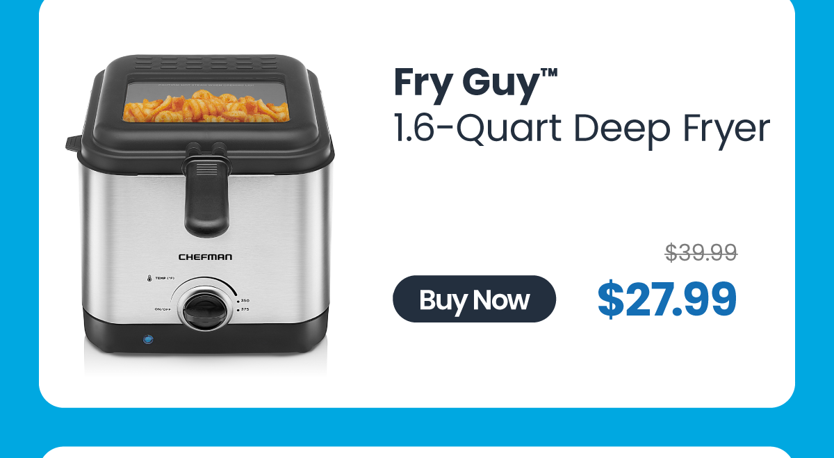 Chefman Fry Guy 1.6-Qt Deep Fryer