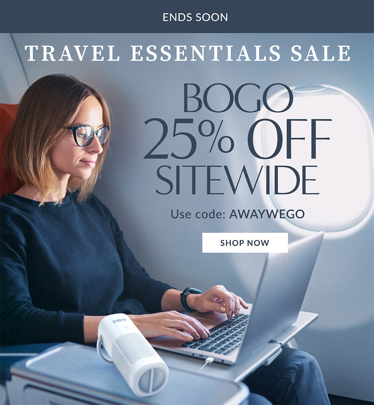 Travel Essentials Sale Ends Soon - Buy One Get One 25% Off Sitewide With Code: AWAYWEGO